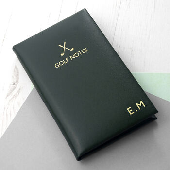 Personalised Leather Golf Notebook, 2 of 4