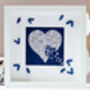 Butterfly Heart Of Gold Thank You Picture, Personalised, thumbnail 5 of 8