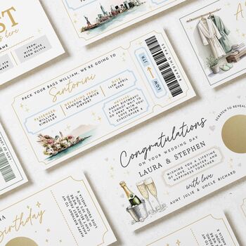 Holiday Reveal Boarding Pass Gift Voucher, 4 of 4