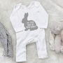 I'm Cuter Than The Easter Bunny Easter Babygrow, thumbnail 4 of 7