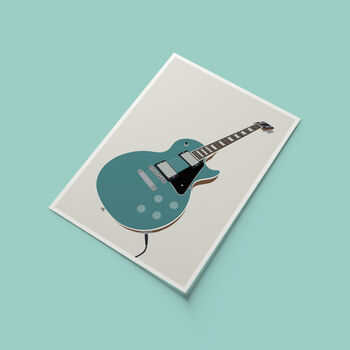 Les Paul Guitar Print | Guitarist Music Poster, 6 of 7