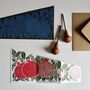 Festive Folded Pomegranate Greeting Card, thumbnail 7 of 10