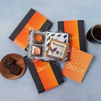 Enjoy Brownies Coffee And Tea Letterbox, 2 of 3