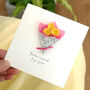 Personalised Teacher Thank You Paper Flower Card, thumbnail 2 of 5