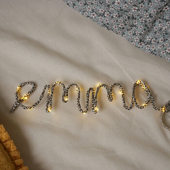 Name In Leopard Print Fairy Lights, 6 of 8