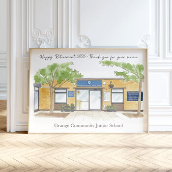 Personalised Watercolour Illustration Retirement And Leaving Gift, 3 of 12