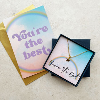 You're The Best Personalised Star Necklace, 8 of 9
