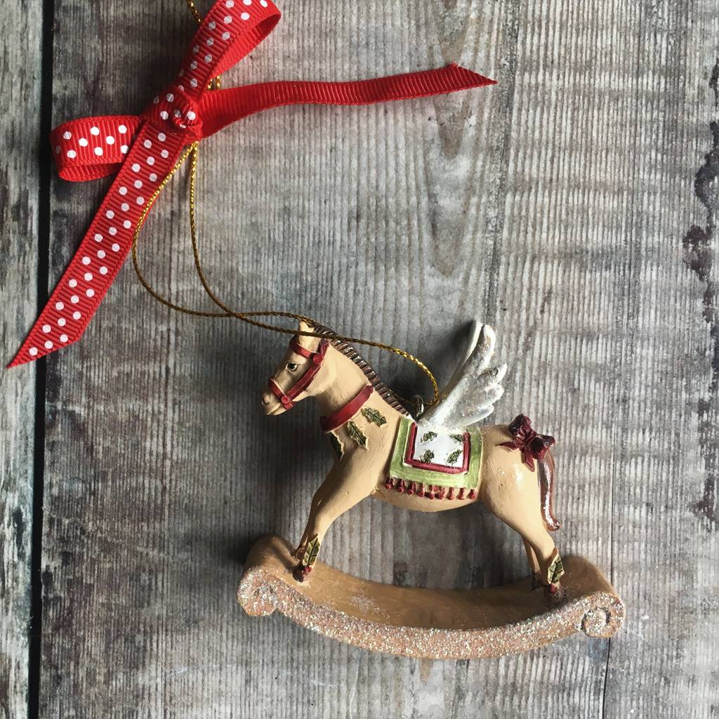 Rocking Horse Christmas Decoration By The Christmas Home