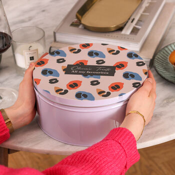 Personalised Colourful Leopard Print Cake Tin, 7 of 8