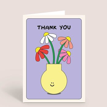 Many Thanks Flower Vase Thank You Card Set Pack, 2 of 3
