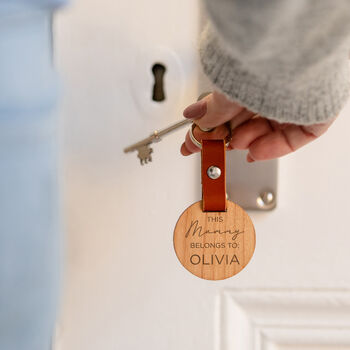 Personalised 'This Daddy Belongs To:' Keyring For Dad, 3 of 5