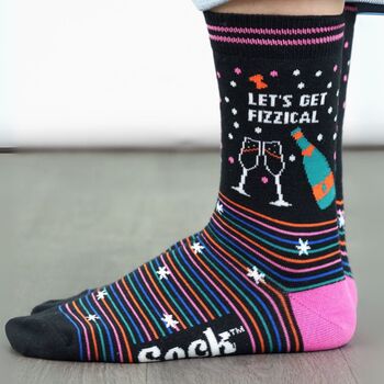 Let's Get Fizzical Combed Cotton Funny Ankle Socks Women's, 2 of 6
