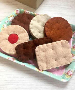 Pretend Play Felt Food Biscuit Selection, 2 of 3