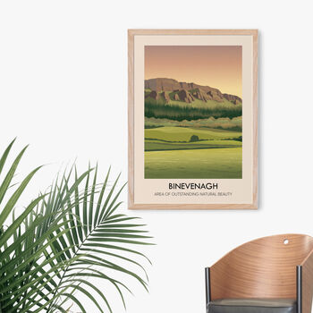 Binevenagh Aonb Travel Poster Art Print, 4 of 8