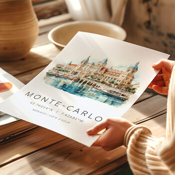 Monte Carlo Monaco Travel Print, 4 of 7
