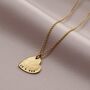 Personalised Hammered Heart Name Necklace, thumbnail 2 of 8
