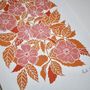 Summer Evenings Dog Rose Linocut Art Print, thumbnail 3 of 4