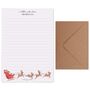 A5 Personalised Christmas Letter Writing Paper Santa Sleigh Design, thumbnail 5 of 5