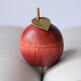 I Love You To The Core Fifth Anniversary Wooden Apple, thumbnail 1 of 2