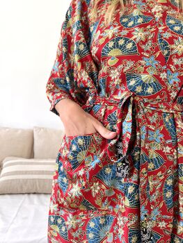 Red Kimono Robe, 4 of 5