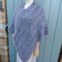 Grey Soft Knitted Ladies Poncho, thumbnail 5 of 10