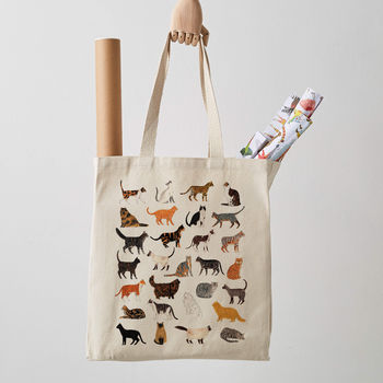  Cat  Canvas Tote  Bag  By James Barker notonthehighstreet com