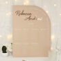 Modern Arch Acrylic Wedding Table Plan, thumbnail 5 of 9