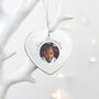 Personalised Heart Photo Frame Tree Decoration, thumbnail 1 of 5