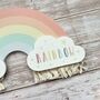 Rainbow Wall Plaque | Nursery Wall Decor | New Baby Gift, thumbnail 3 of 8