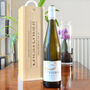 Personalised Location 5th Anniversary Wooden Wine Box, thumbnail 3 of 4