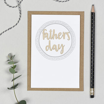 Father's Day Wooden Words Card, 3 of 3