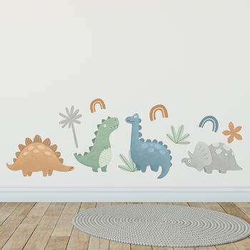 Large Fabric Dinosaur Wall Stickers, 2 of 3