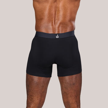 Super Soft Boxer Briefs, Black, Two Pack, 3 of 5