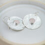 Sterling Silver Semi Precious Shield Earrings, thumbnail 7 of 12