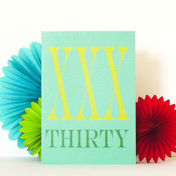 Roman Numerals Thirty Card, 2 of 5