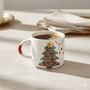 Handmade Ceramic Christmas Tree Mug With 3D Festive Design, thumbnail 1 of 2