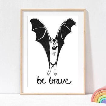 Be Brave Bat Print, 3 of 5