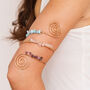 Bohemian Gold Plated And Crystal Stone Upper Arm Cuff, thumbnail 1 of 7