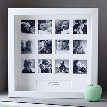 Personalised My First Year Square Frame, 3 of 6