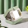 Small Light Green Travel Jewellery Organizer Box Case, thumbnail 1 of 9