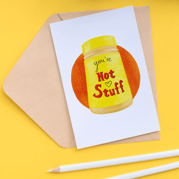 Mustard Valentine Card, 3 of 3