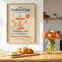 Coffee Club Retro Wall Art Poster Print, thumbnail 6 of 12