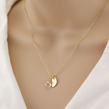 Wrapped Birthstone Initial Necklace, 2 of 12