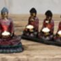 Antique Style Buddha Trio Candle Holder, thumbnail 3 of 3