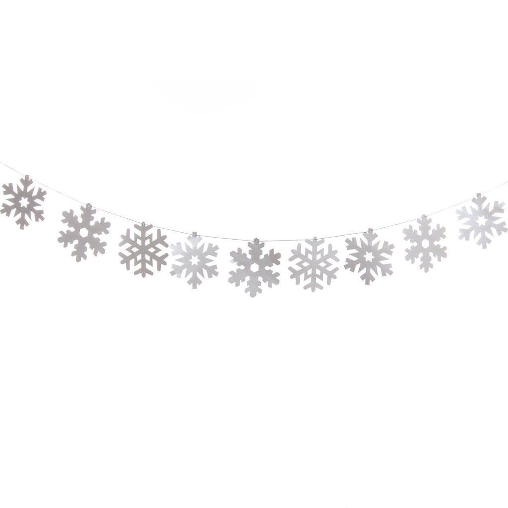 Christmas Snowflake Garlands By Bubblegum Balloons | notonthehighstreet.com