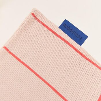 Vibes Adult Long Beanbag In Pink Grid, 3 of 4