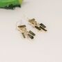 Green Tourmaline Sterling Silver Earrings, thumbnail 8 of 9