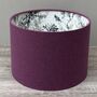 Purple Double Sided Botanical Lampshades, thumbnail 7 of 10