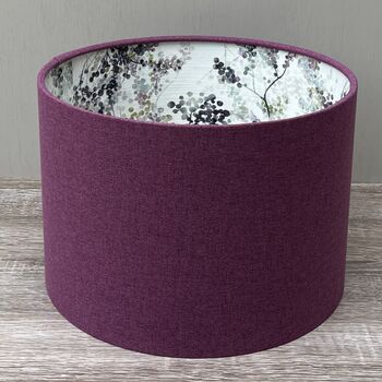 Purple Double Sided Botanical Lampshades, 7 of 10