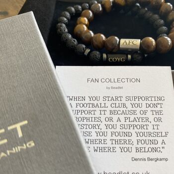 Men's Arsenal Beaded Bracelet Duo, 2 of 6